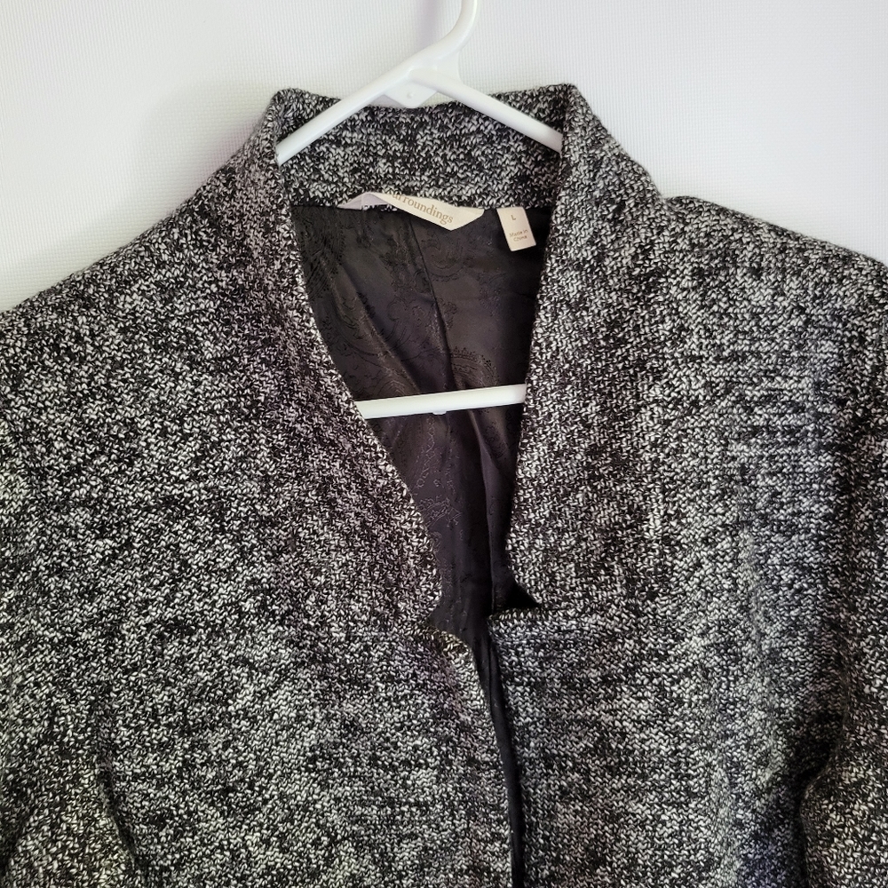 Soft Surroundings Fully Lined Knit Blazer Jacket Sz Large - Picture 3 of 9